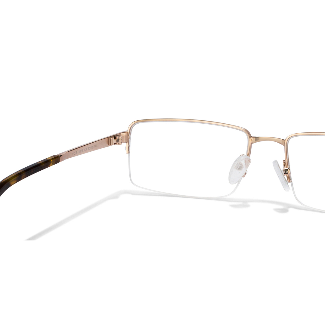 Vincent Chase Online Gold Half Rim Rectangle left side