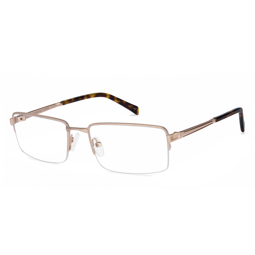 Vincent Chase Online Gold Half Rim Rectangle left side