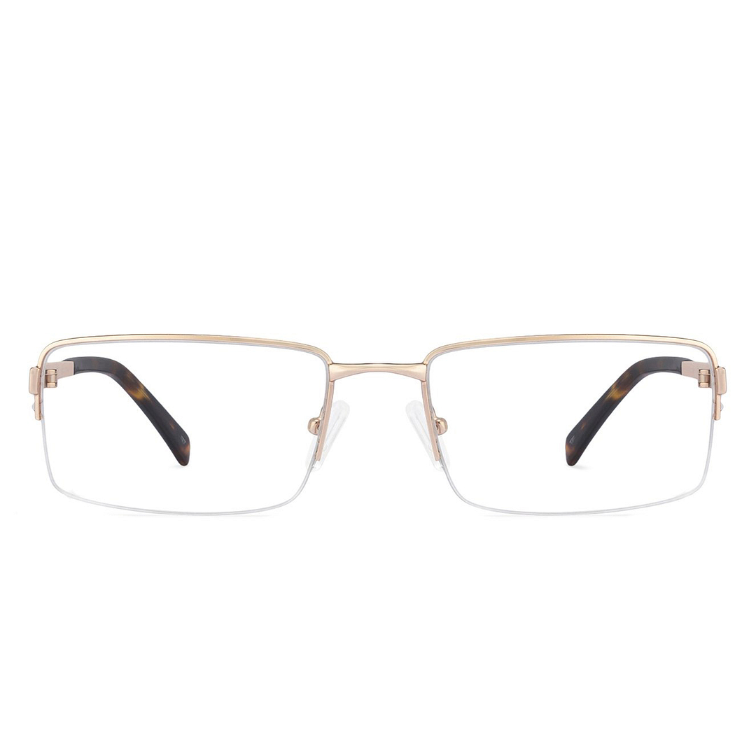 Vincent Chase Online Gold Half Rim Rectangle left side