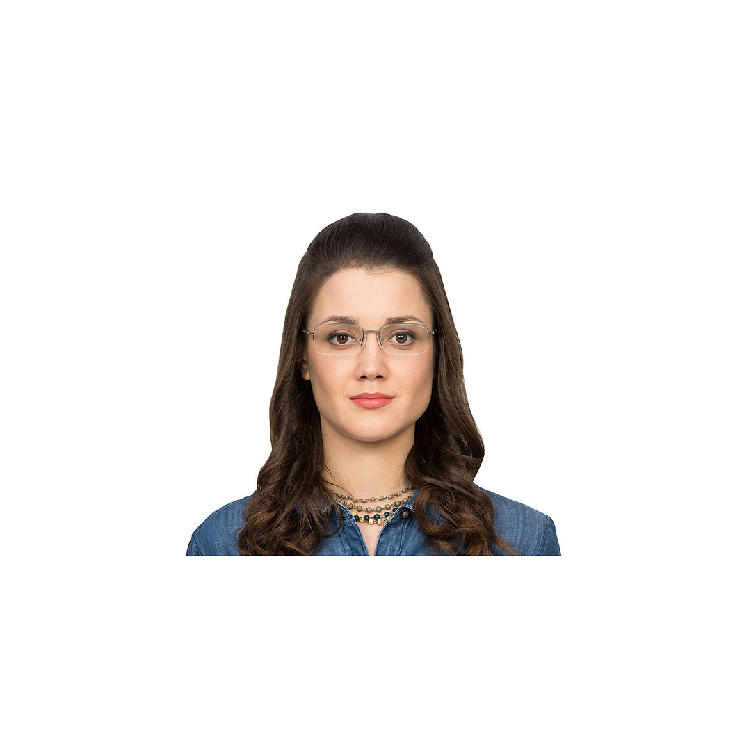 Vincent Chase Online Mid Gunmetal Half Rim Rectangle right side