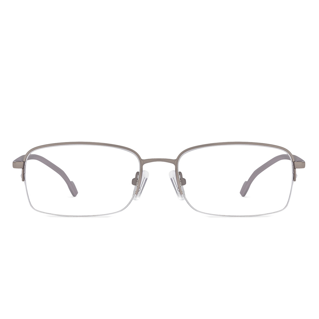 Vincent Chase Online Mid Gunmetal Half Rim Rectangle left side