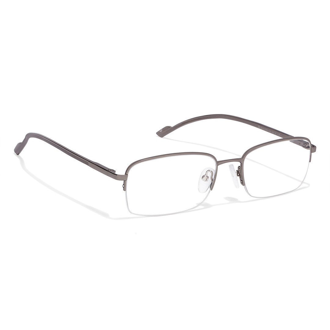 Vincent Chase Online Mid Gunmetal Half Rim Rectangle left side