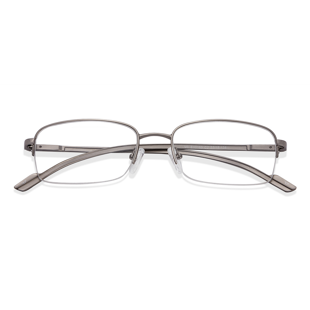 Vincent Chase Online Mid Gunmetal Half Rim Rectangle right side