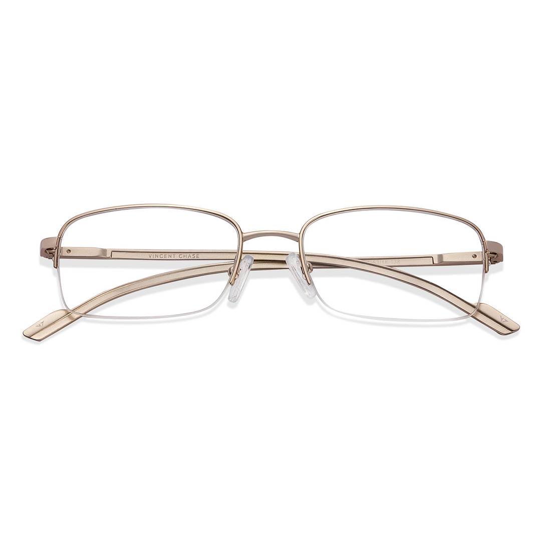 Vincent Chase Online Gold Half Rim Rectangle right side