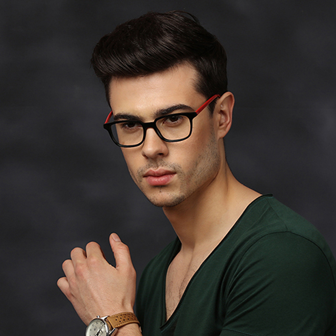 Vincent Chase Online Black Full Rim Rectangle left side