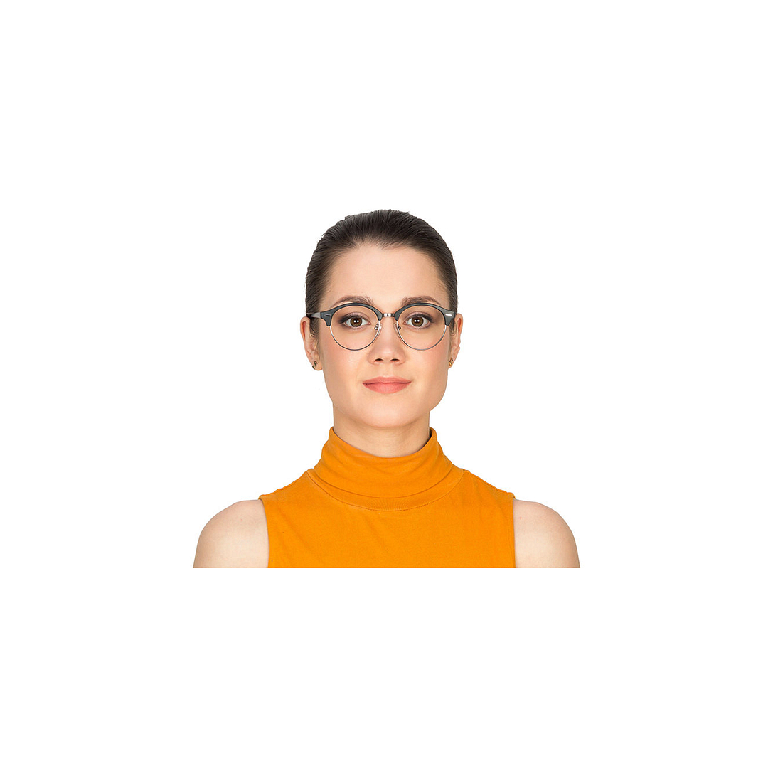 Vincent Chase Online Dark Gunmetal Full Rim Round left side