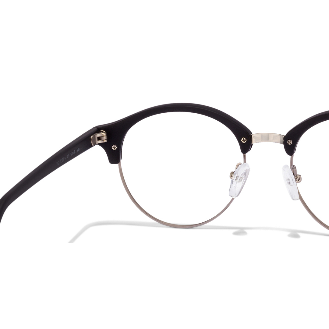 Vincent Chase Online Dark Gunmetal Full Rim Round left side