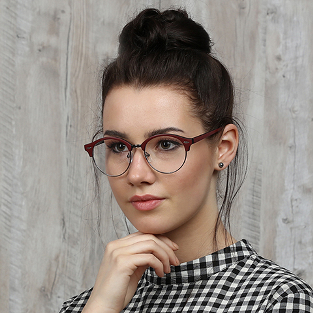 Vincent Chase Online Mid Gunmetal Full Rim Round left side