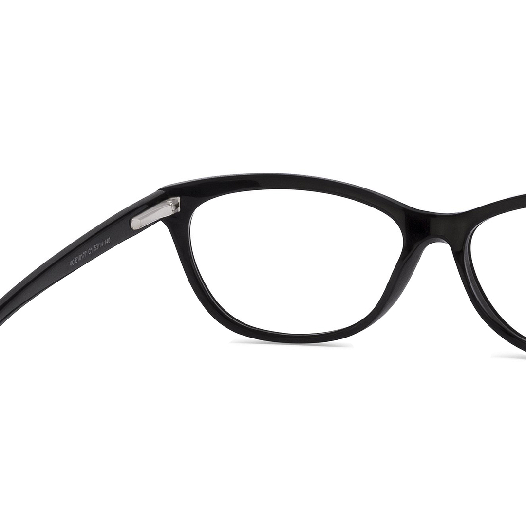Vincent Chase Online Black Full Rim Cat Eye left side