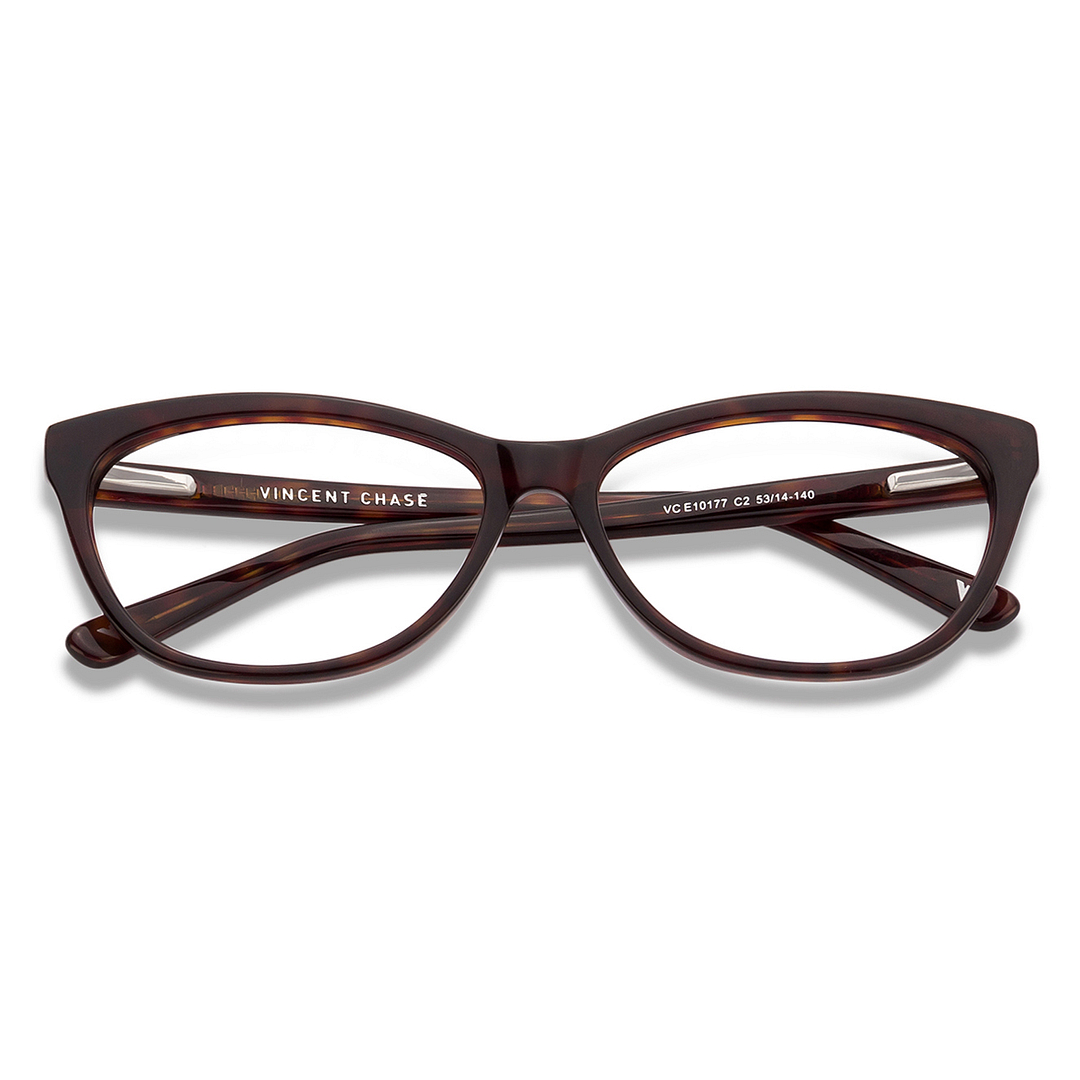 Vincent Chase Online Tortoise Full Rim Cat Eye left side