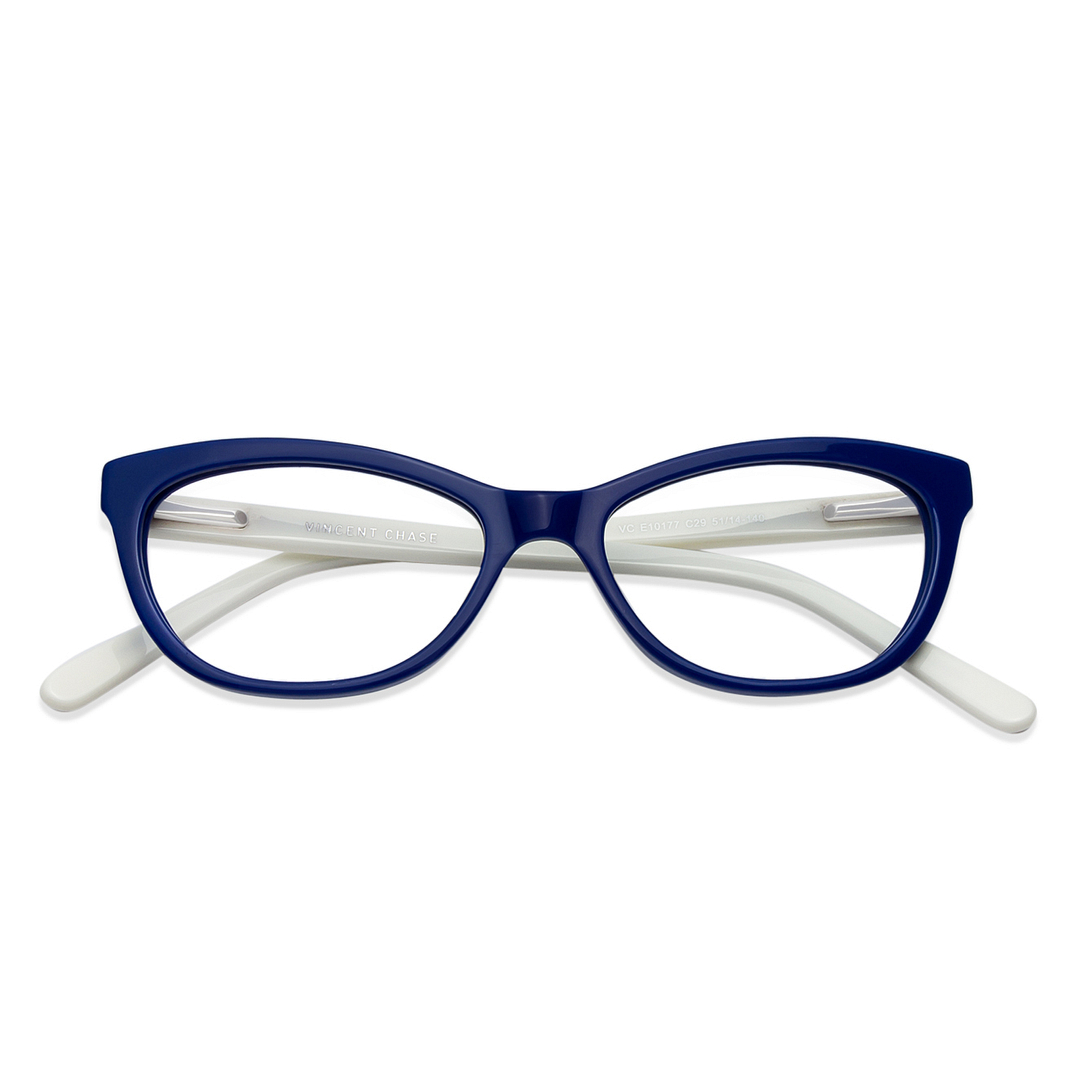 Vincent Chase Online Sky Blue Full Rim Cat Eye left side