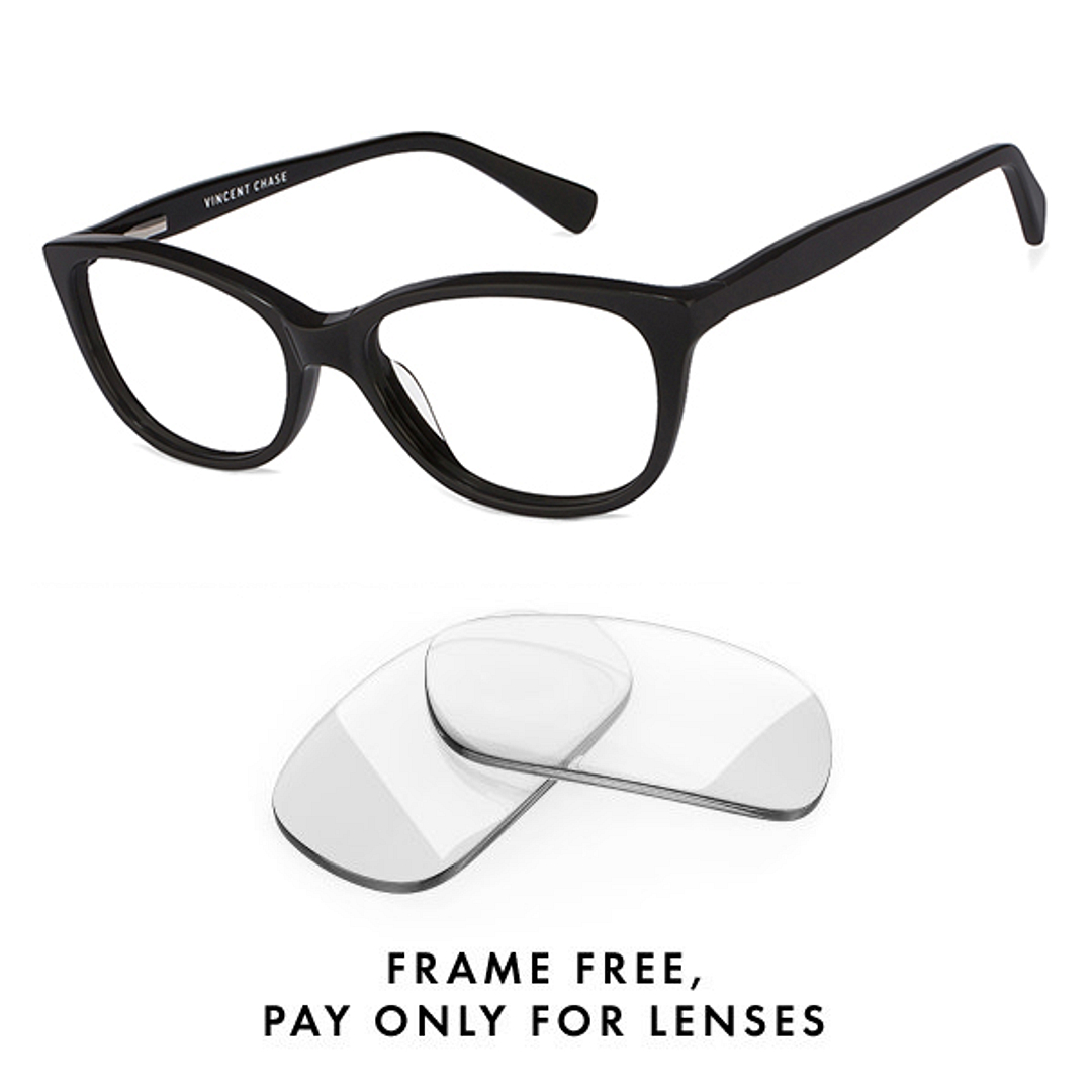 Vincent Chase Online Black Full Rim Cat Eye right side