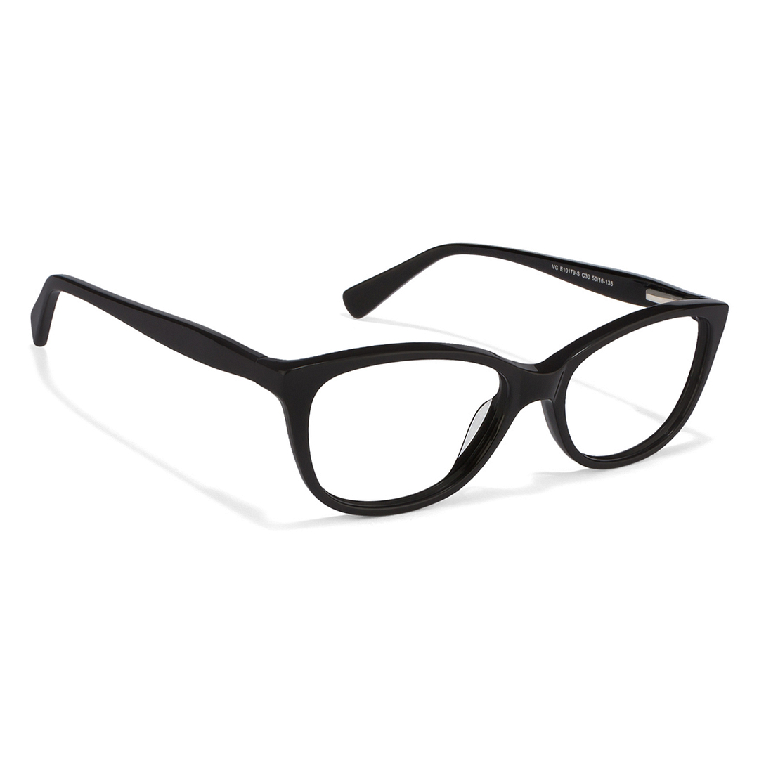 Vincent Chase Online Black Full Rim Cat Eye left side