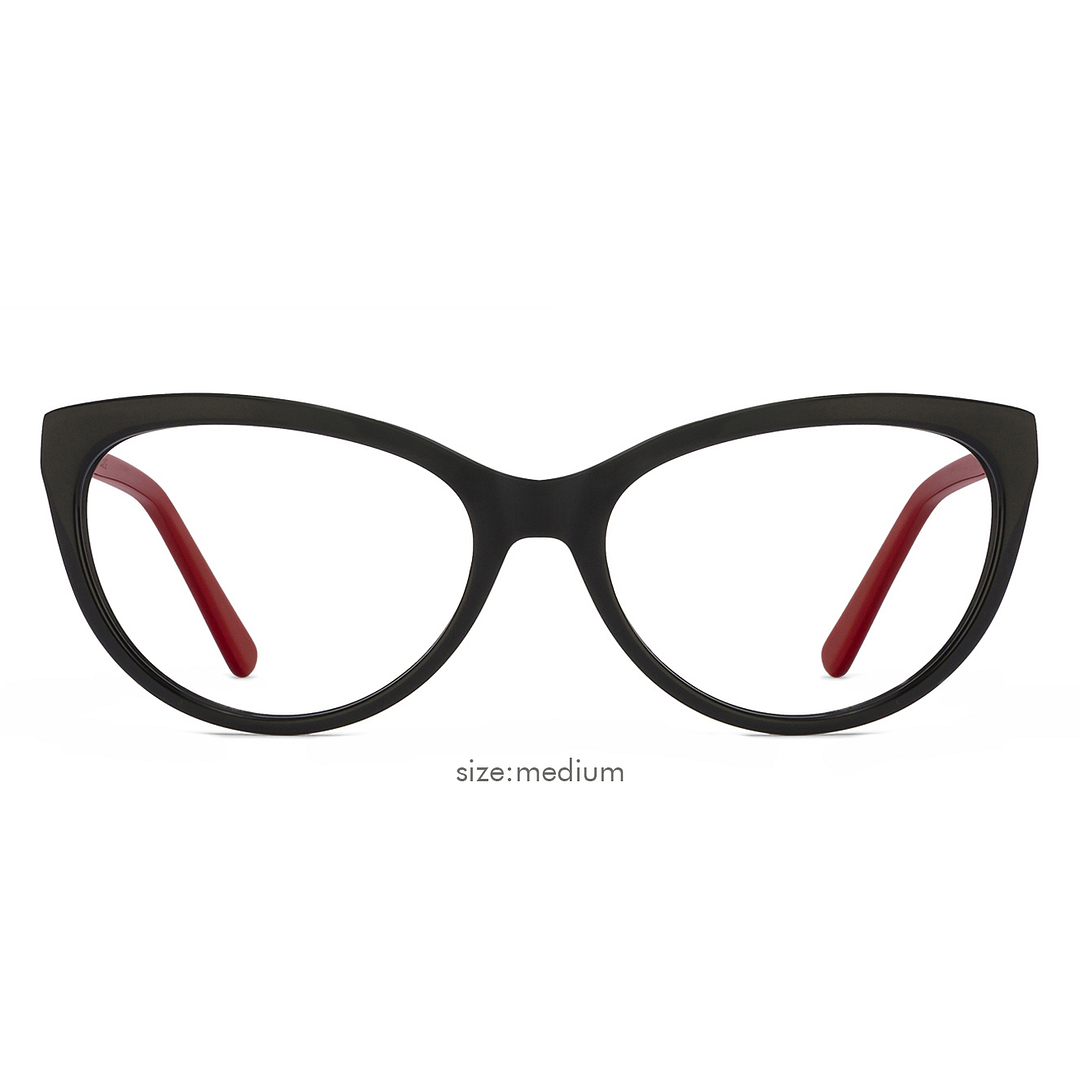 Vincent Chase Online Black Full Rim Cat Eye left side