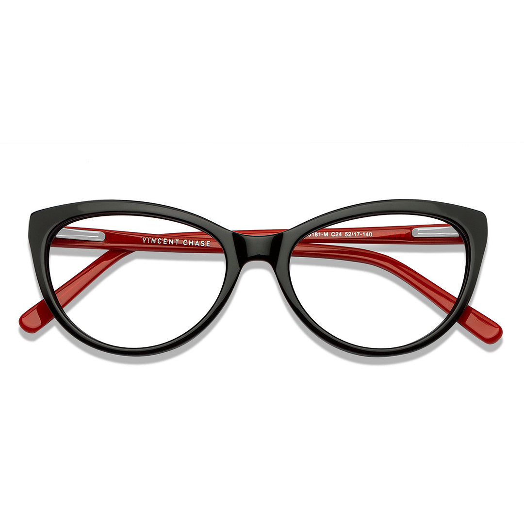 Vincent Chase Online Black Full Rim Cat Eye left side