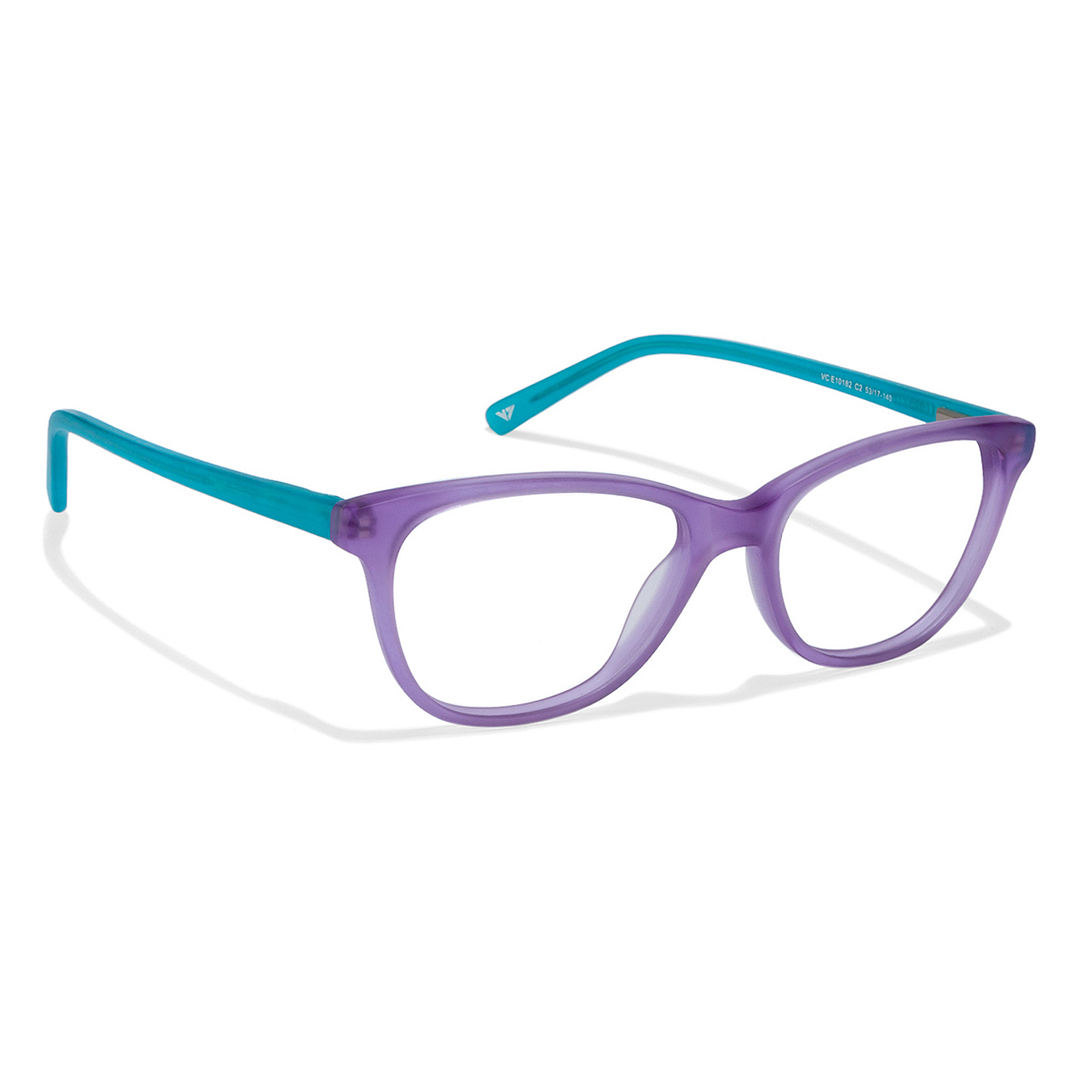 Vincent Chase Online Purple Transparent Sea Green Full Rim Cat Eye Vincent Chase VC Classic Acetate VC E10182-C2 right side