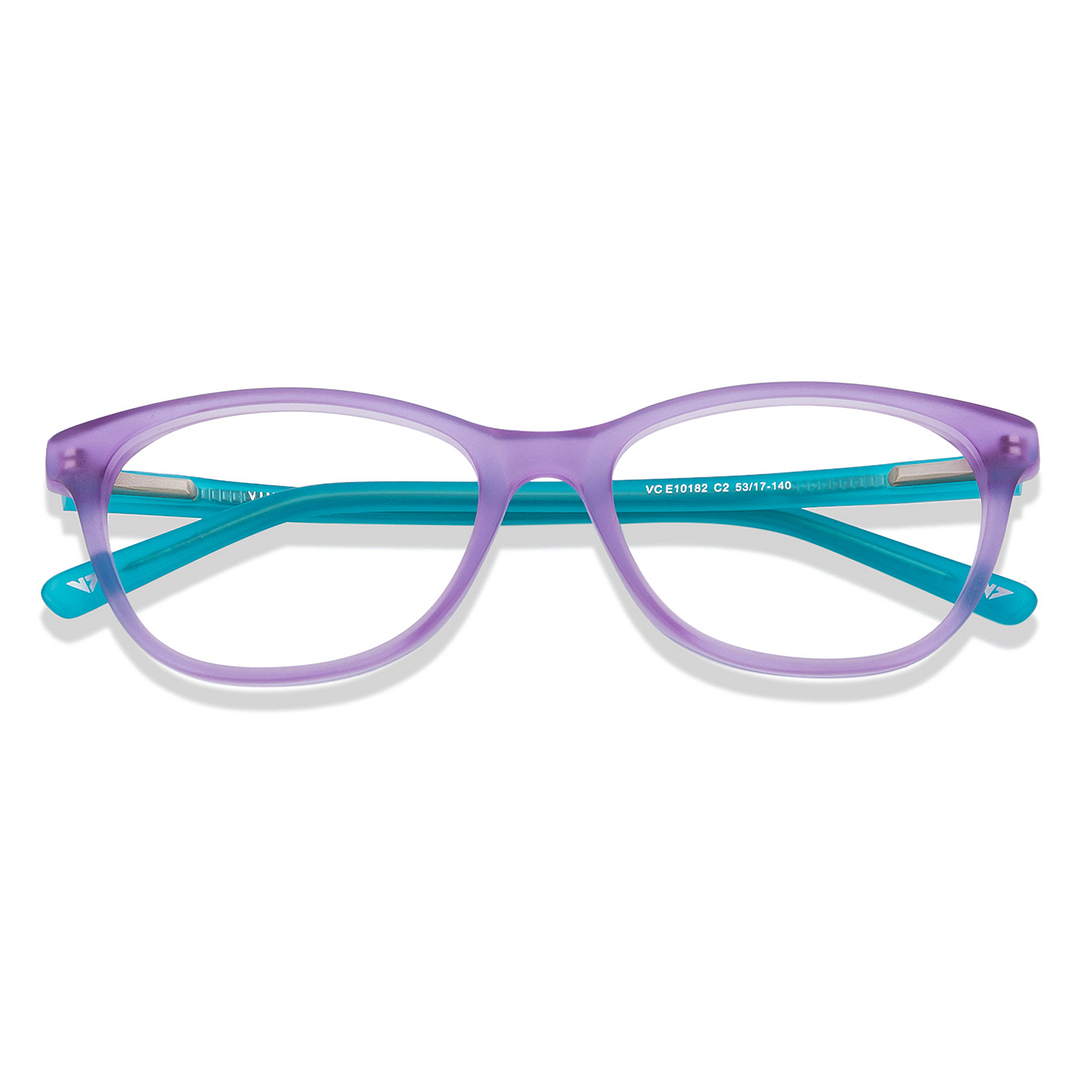 Vincent Chase Online Purple Transparent Sea Green Full Rim Cat Eye Vincent Chase VC Classic Acetate VC E10182-C2 right side