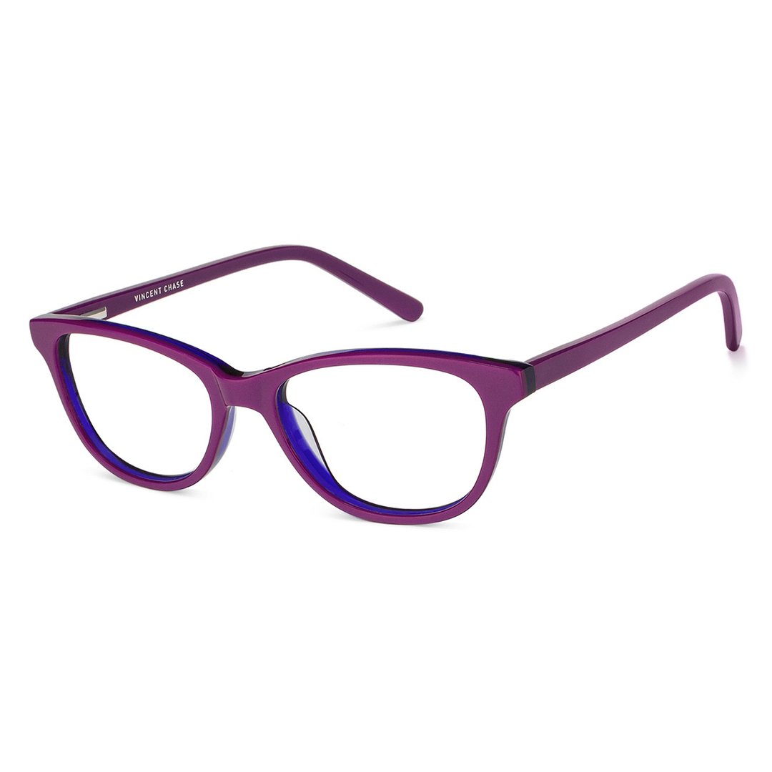 Vincent Chase Online Navy Blue Full Rim Cat Eye left side