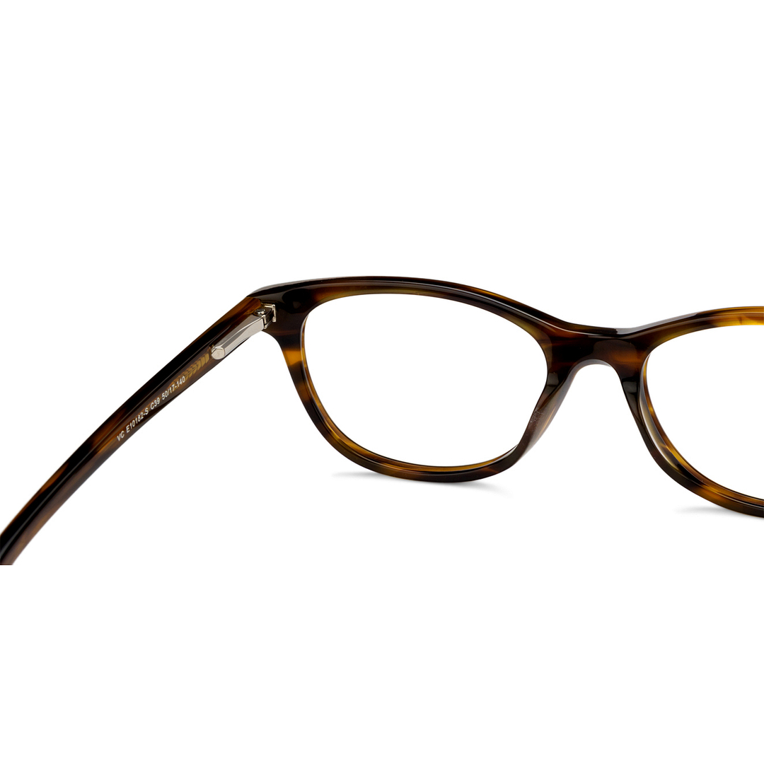 Vincent Chase Online Light Brown Full Rim Cat Eye left side