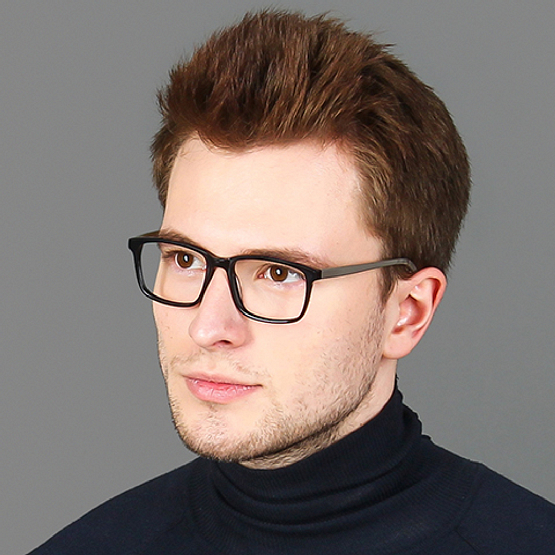 Vincent Chase Online Black Full Rim Square left side