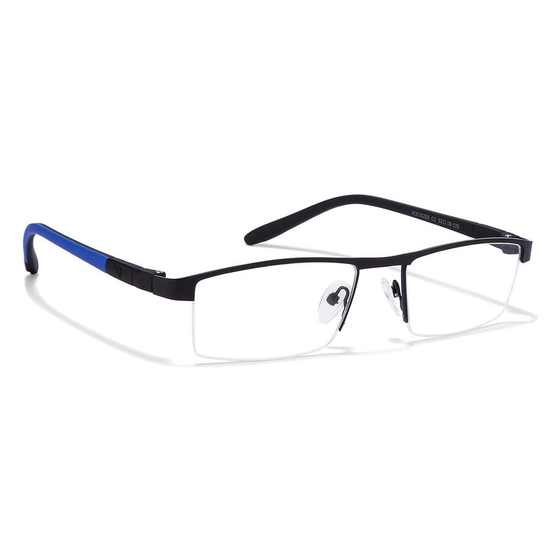 Lenskart Air Online Black Half Rim Rectangle left side