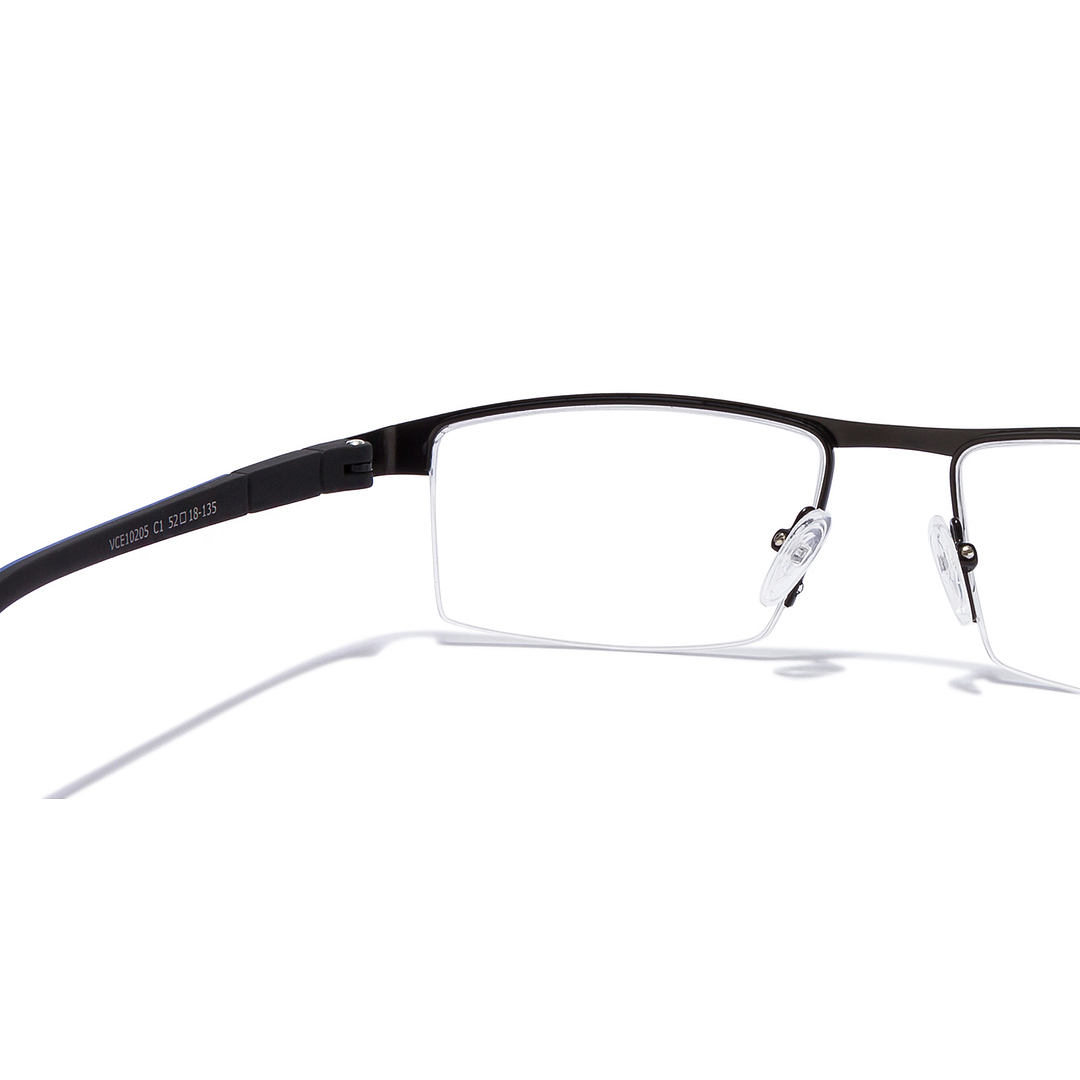 Lenskart Air Online Black Half Rim Rectangle left side