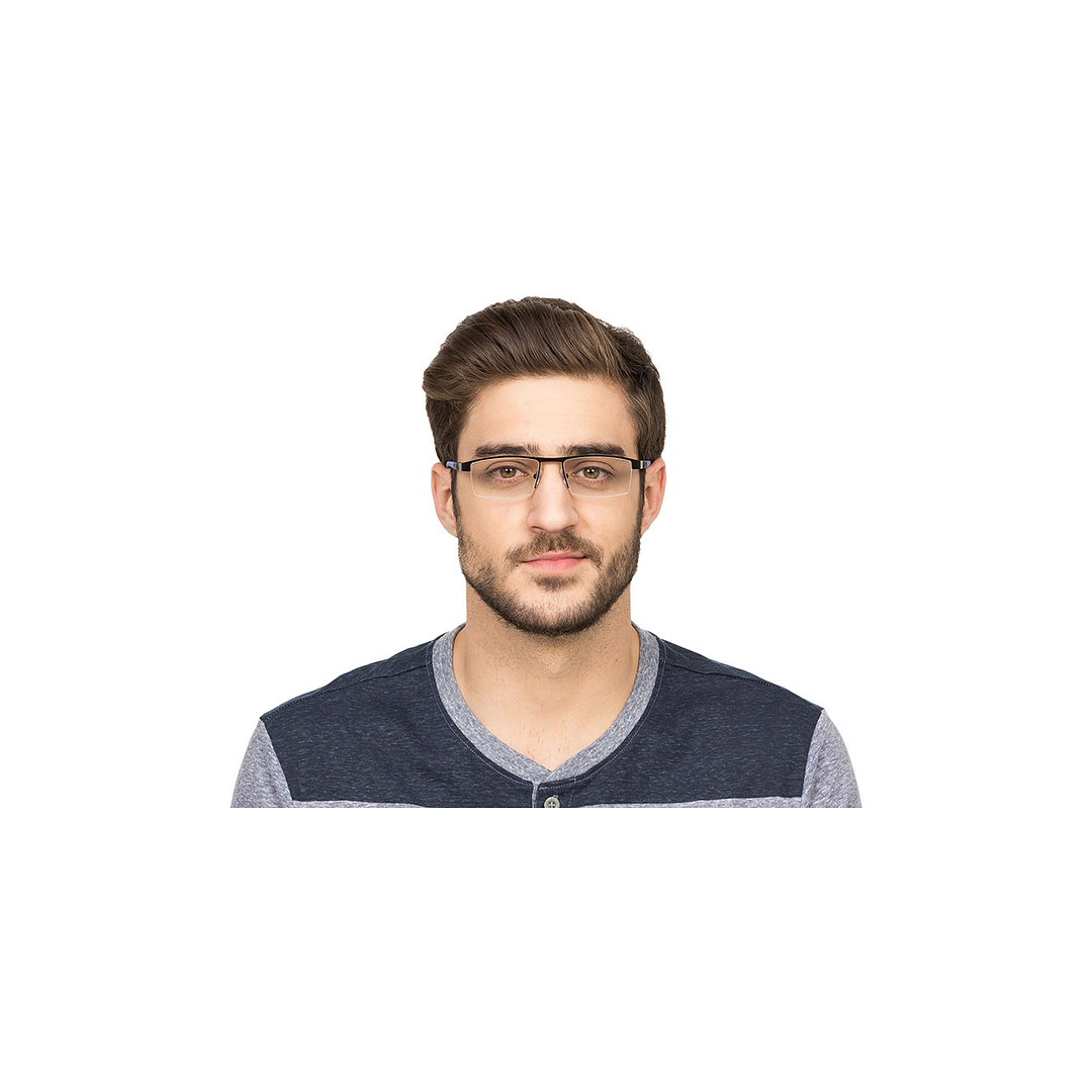 Lenskart Air Online Black Half Rim Rectangle right side