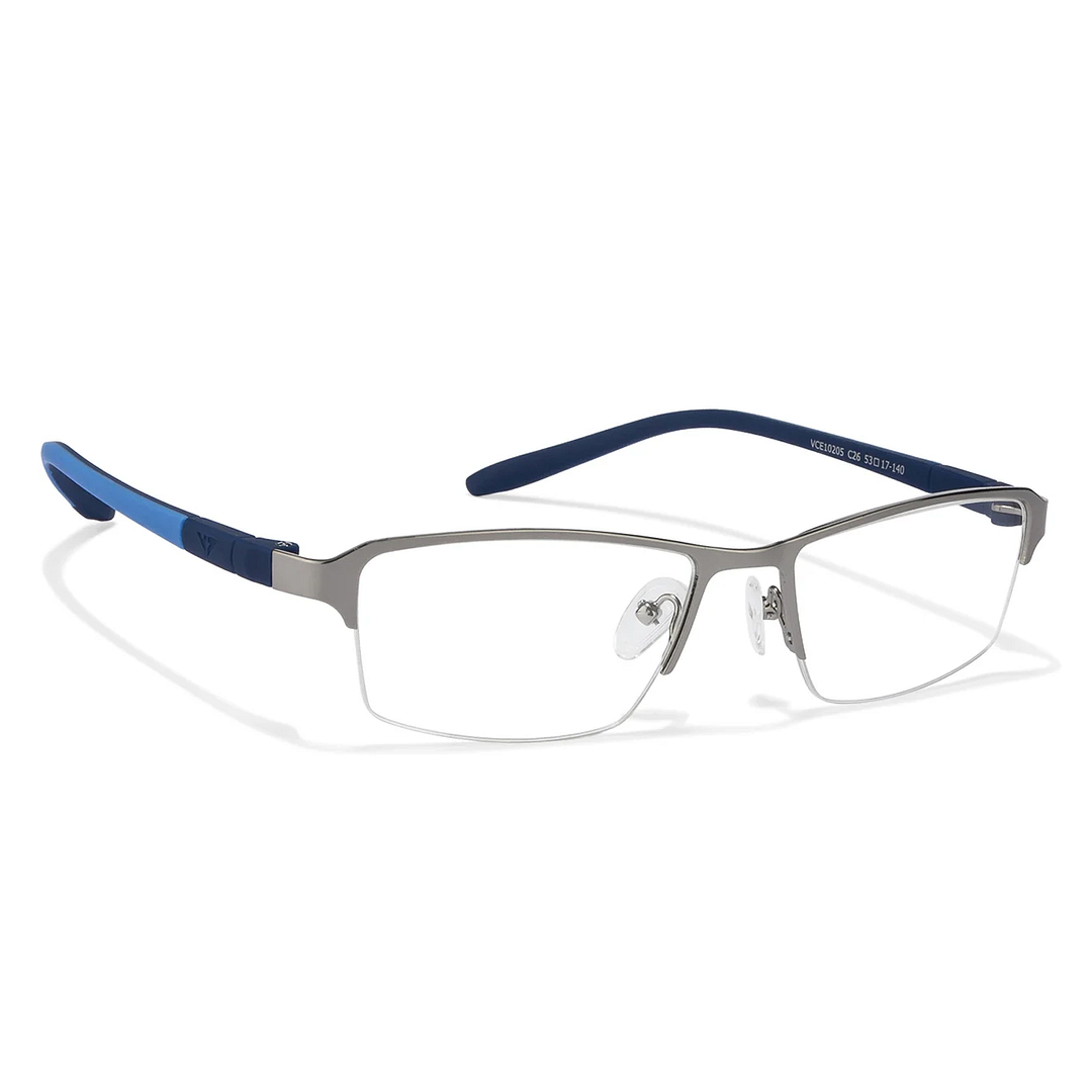 Lenskart Air Online Mid Gunmetal Half Rim Rectangle left side