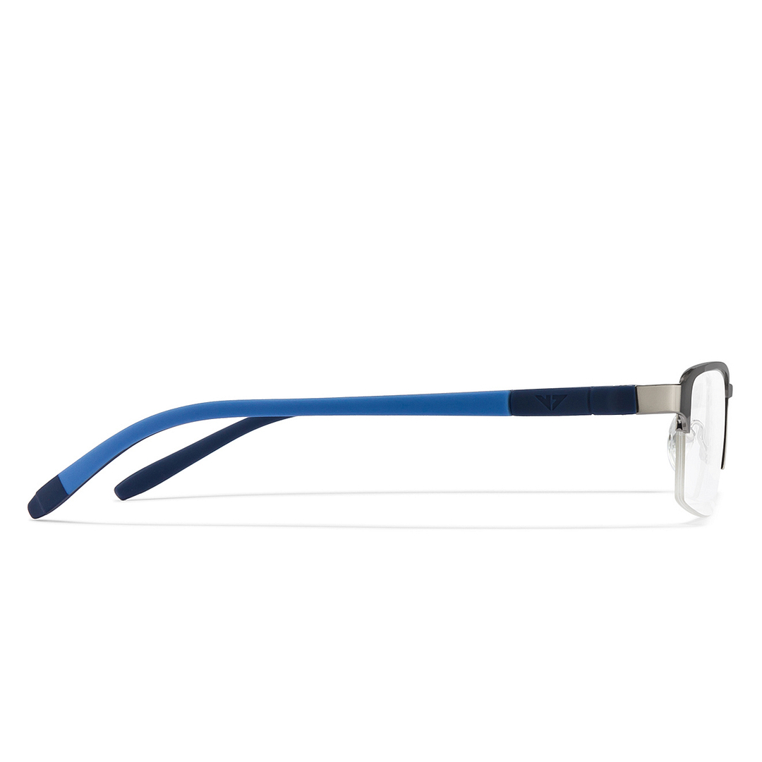 Lenskart Air Online Mid Gunmetal Half Rim Rectangle right side