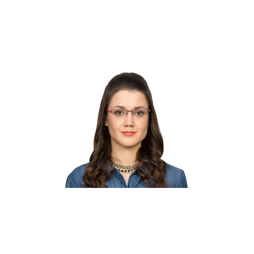 Lenskart Air Online Black Half Rim Rectangle left side