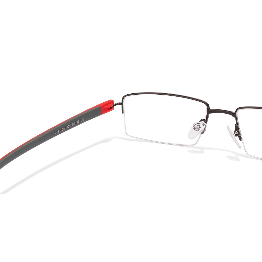 Lenskart Air Online Black Half Rim Rectangle left side