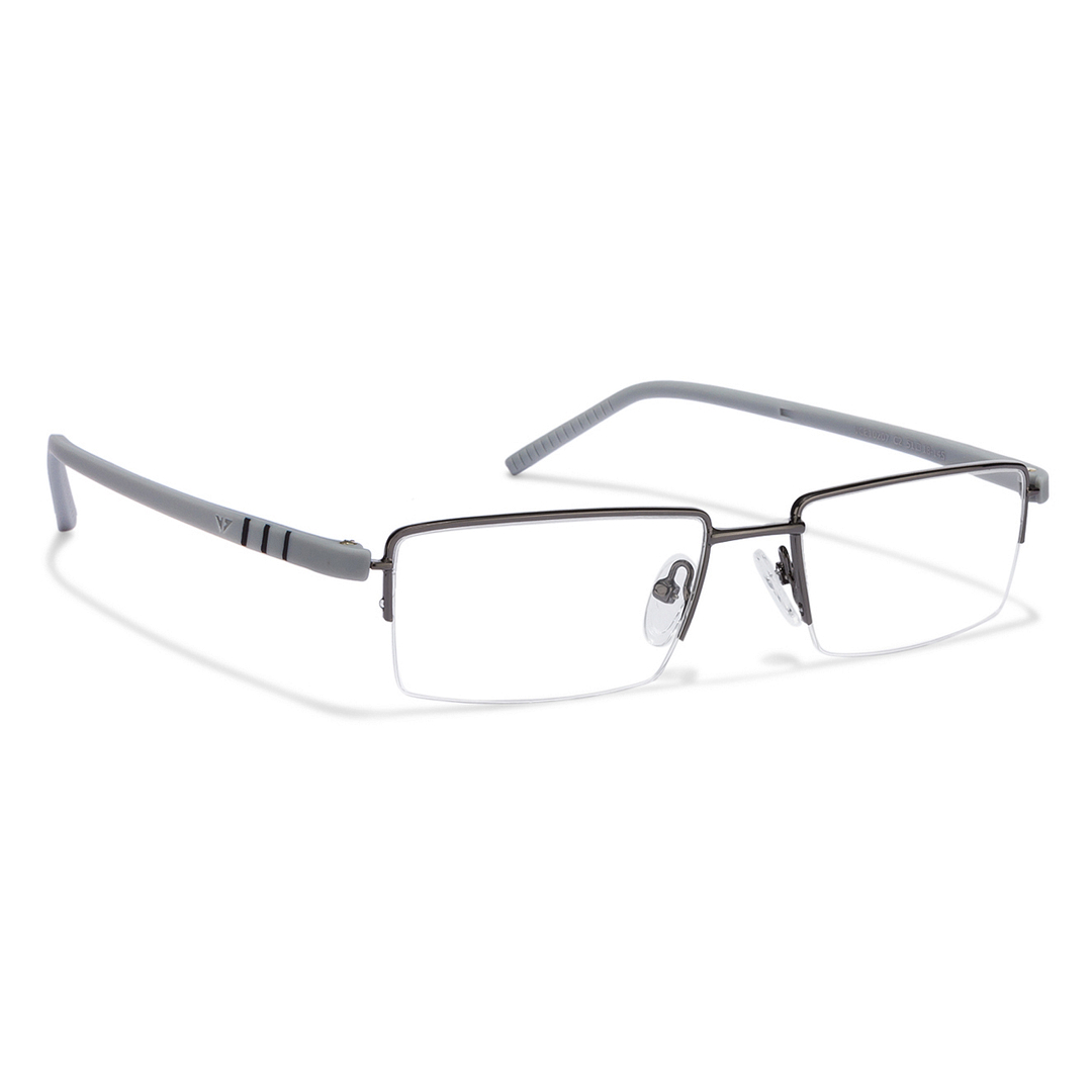 Lenskart Air Online Mid Gunmetal Half Rim Rectangle left side