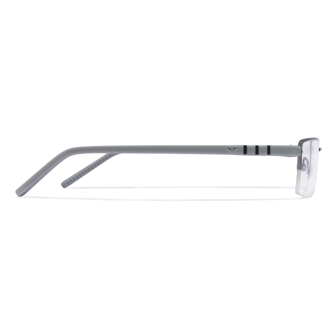 Lenskart Air Online Mid Gunmetal Half Rim Rectangle right side