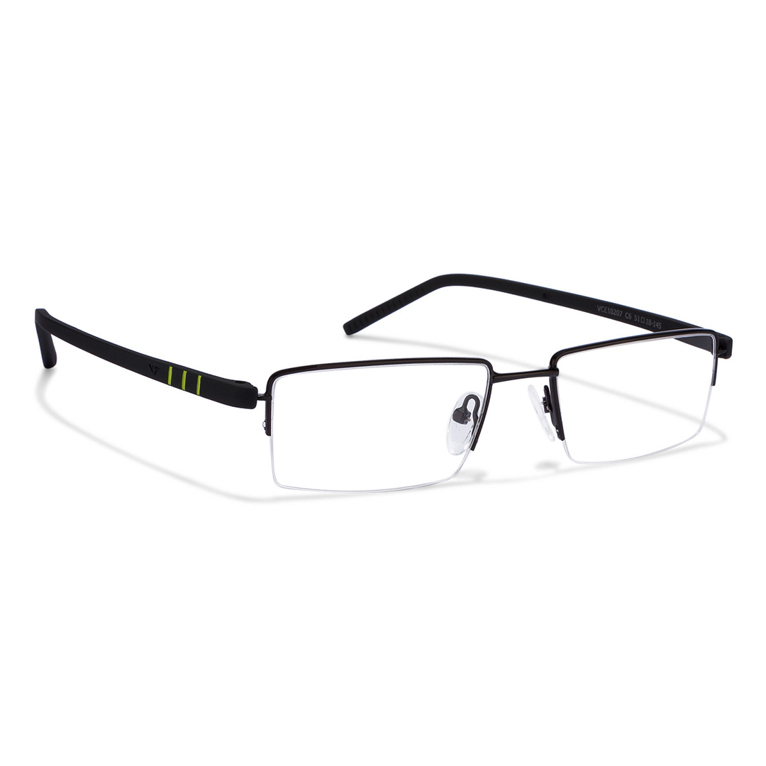 Lenskart Air Online Black Half Rim Rectangle left side