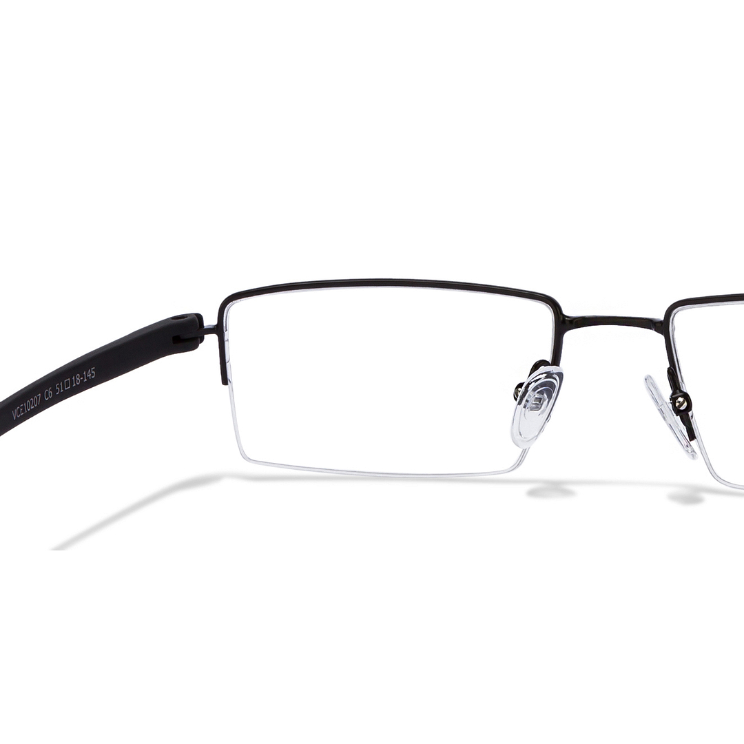 Lenskart Air Online Black Half Rim Rectangle left side