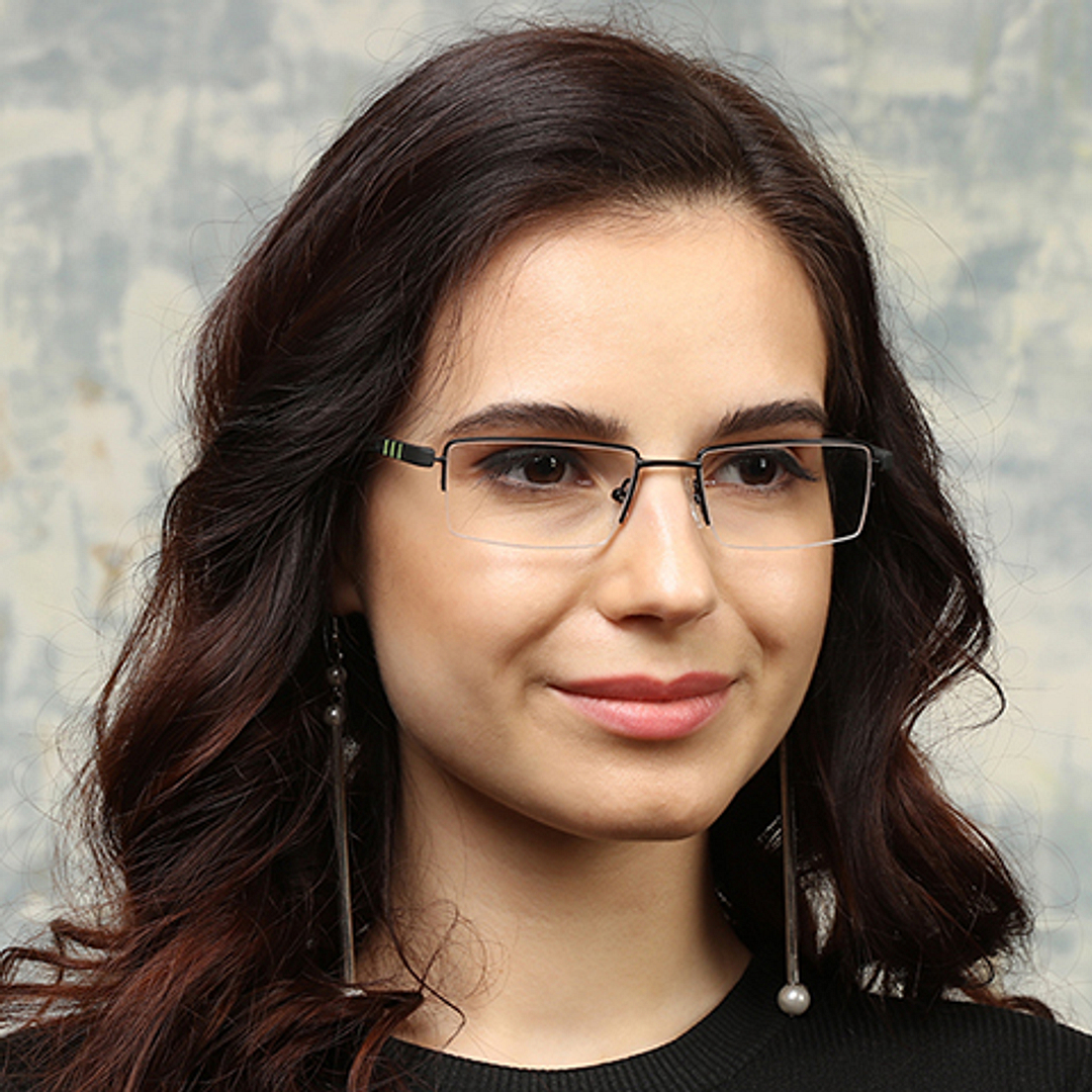 Lenskart Air Online Black Half Rim Rectangle left side