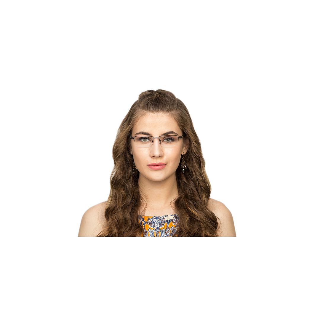 Lenskart Air Online Black Half Rim Rectangle left side