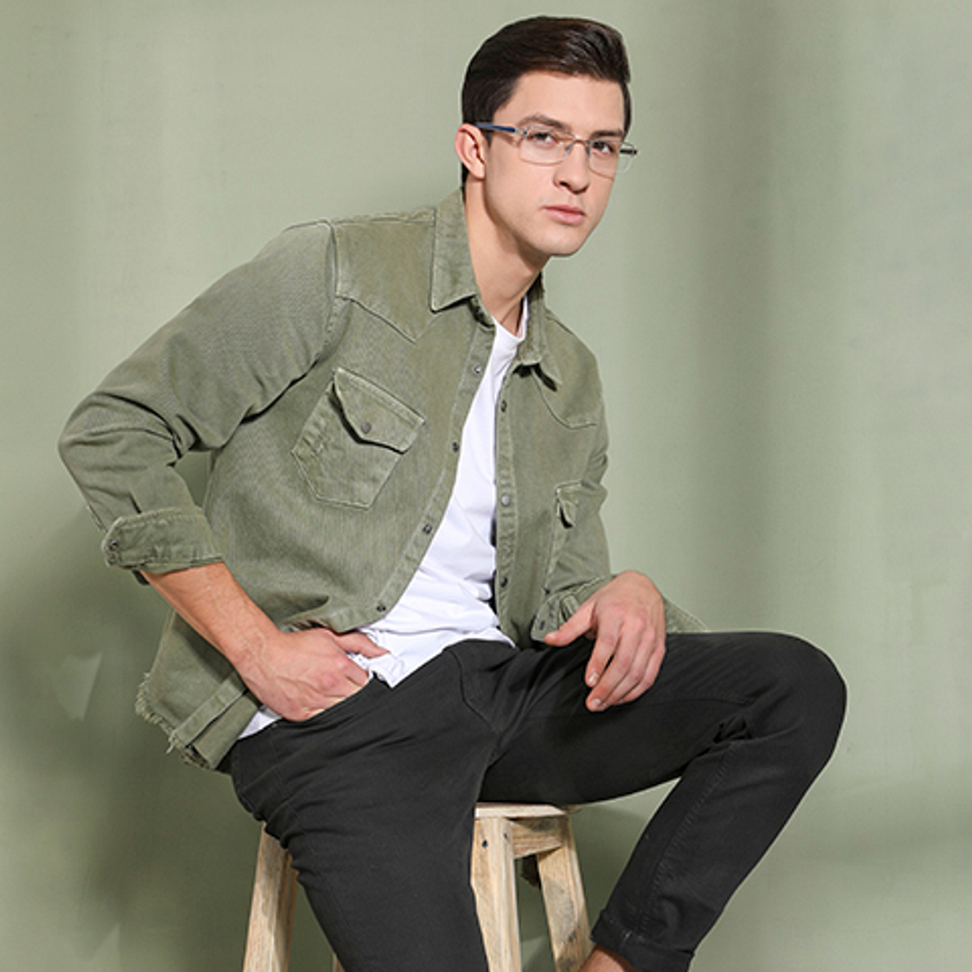 Lenskart Air Online Demi Half Rim Rectangle right side