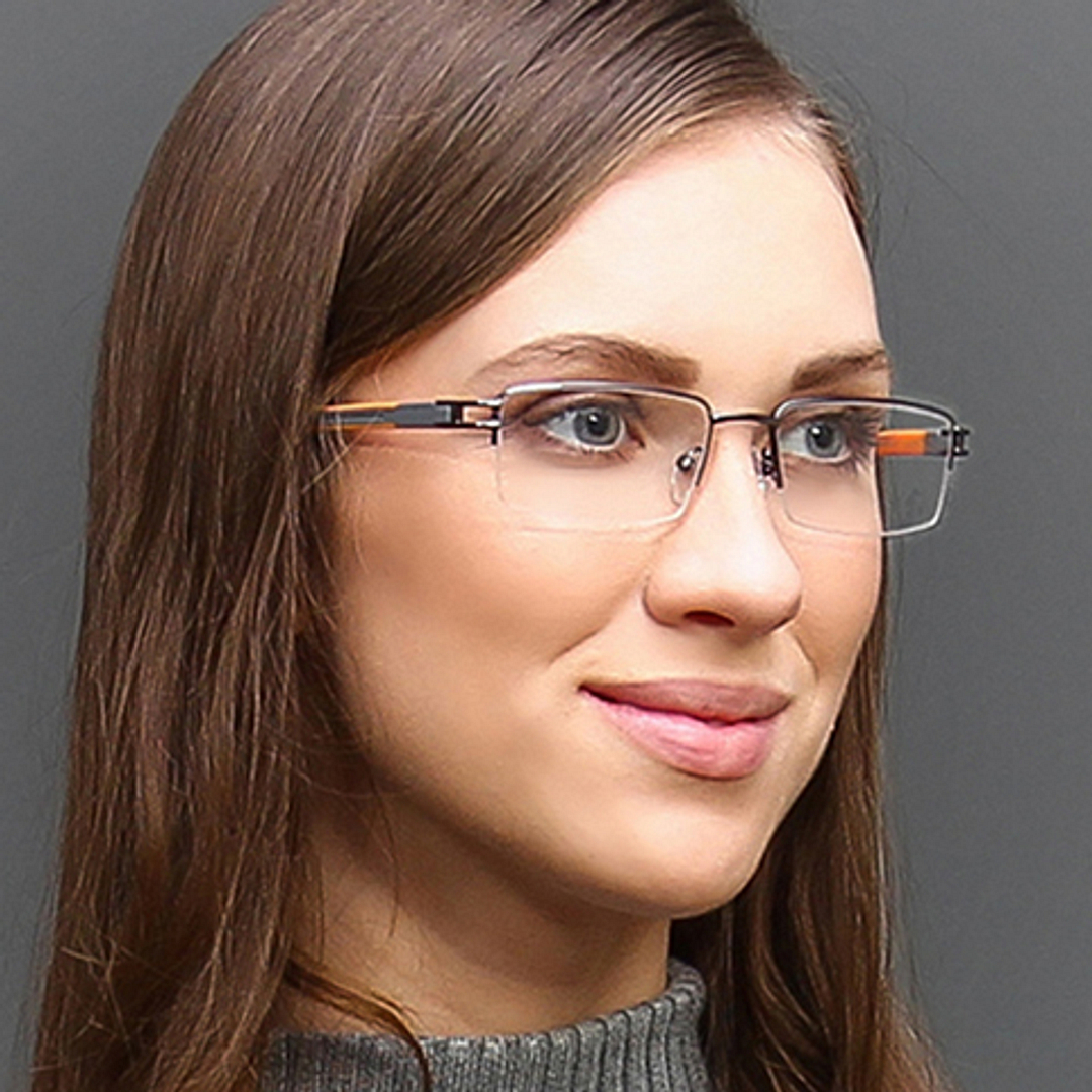 Lenskart Air Online Demi Half Rim Rectangle left side