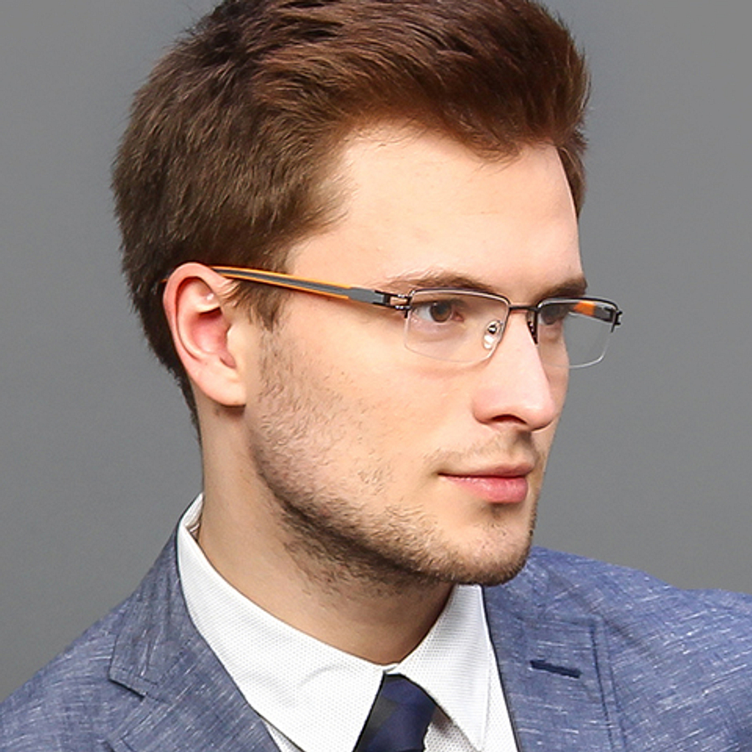 Lenskart Air Online Demi Half Rim Rectangle right side