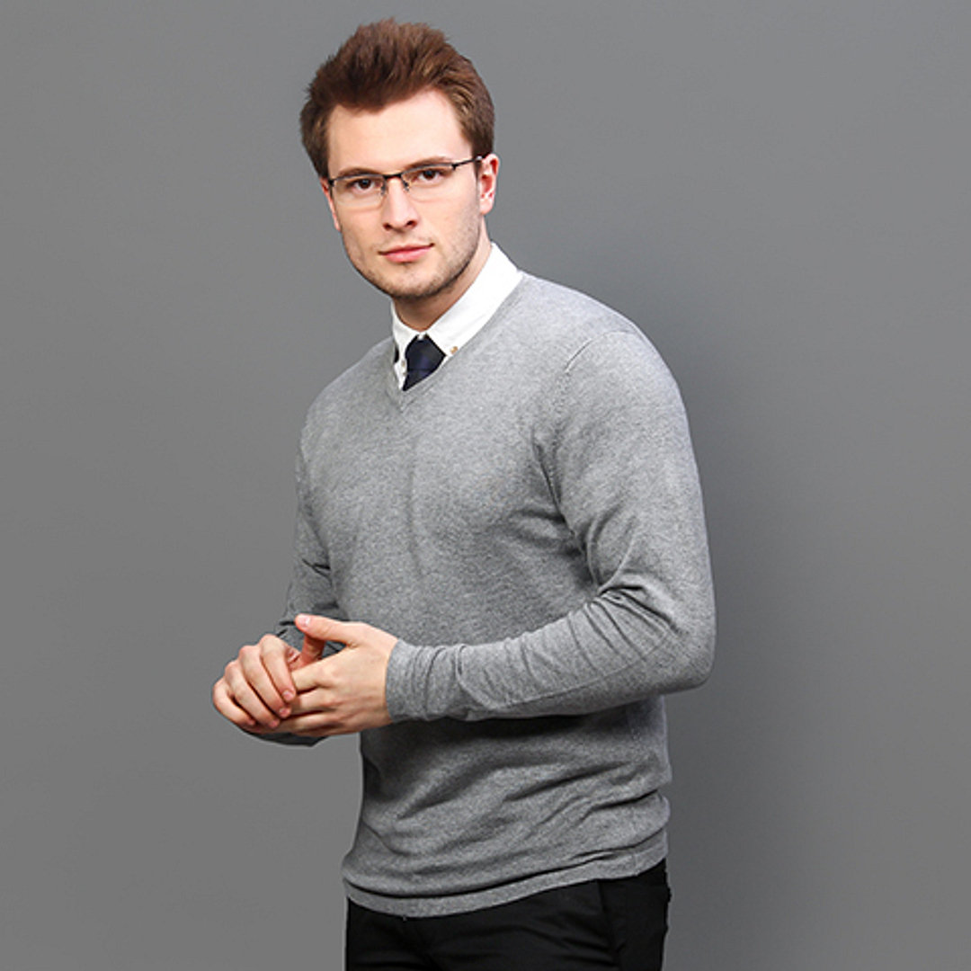 Vincent Chase Online Black Half Rim Rectangle left side