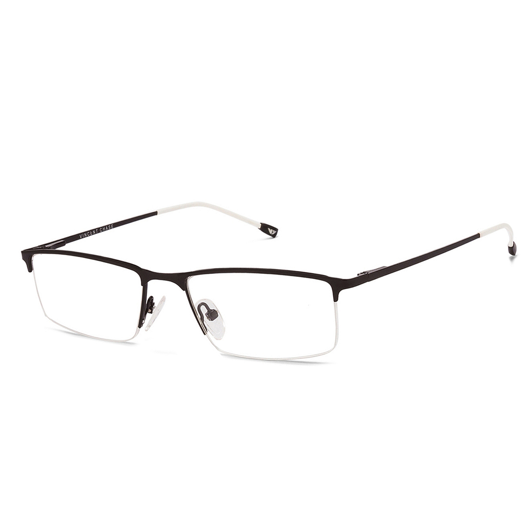 Vincent Chase Online Black Half Rim Rectangle left side