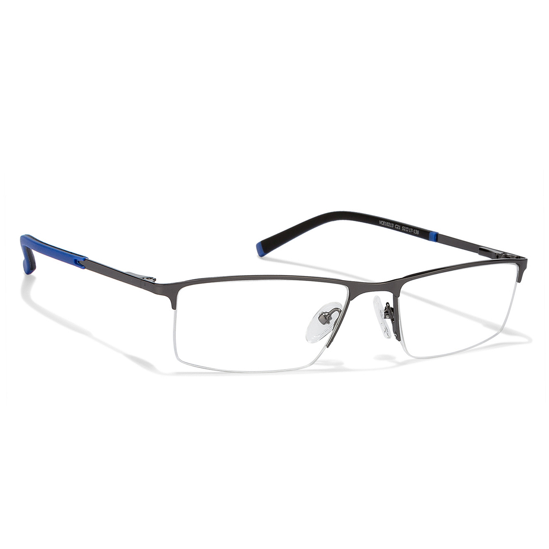 Vincent Chase Online Mid Gunmetal Half Rim Rectangle left side