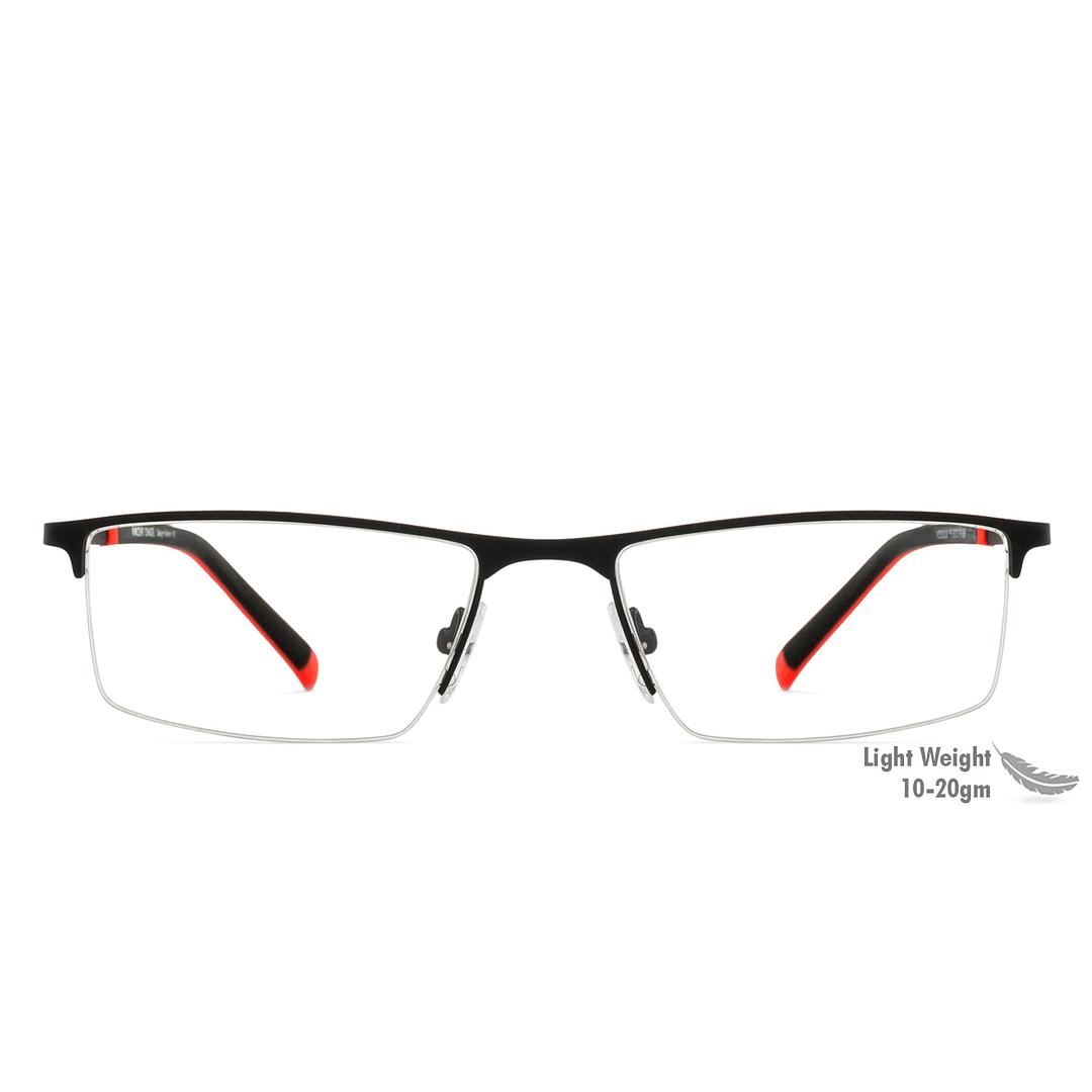 Vincent Chase Online Black Half Rim Rectangle left side