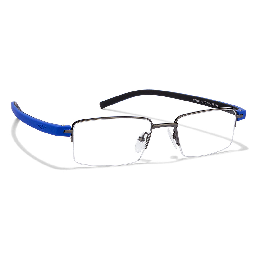 Lenskart Air Online Mid Gunmetal Half Rim Rectangle right side