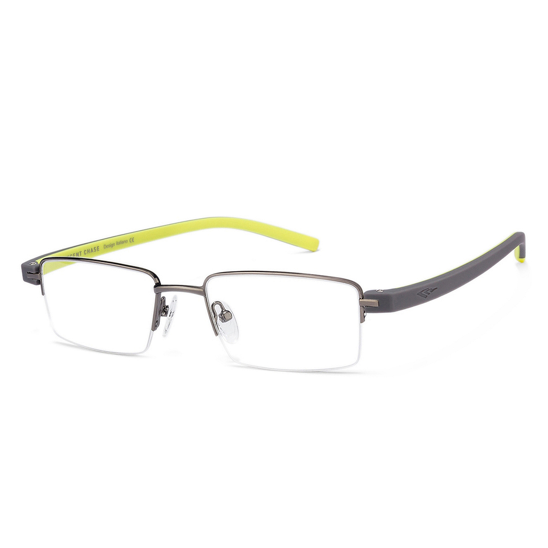 Lenskart Air Online Mid Gunmetal Half Rim Rectangle left side
