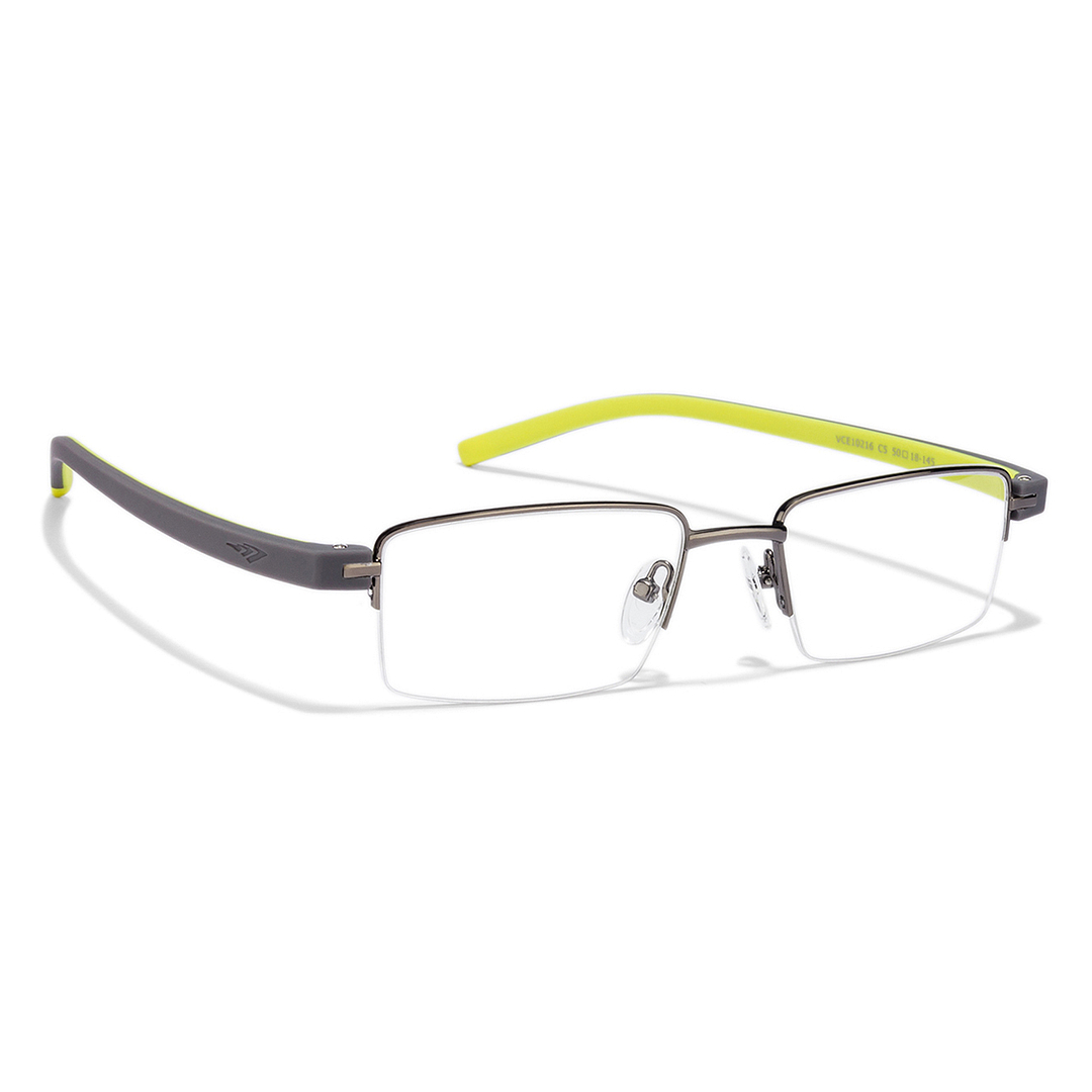 Lenskart Air Online Mid Gunmetal Half Rim Rectangle right side