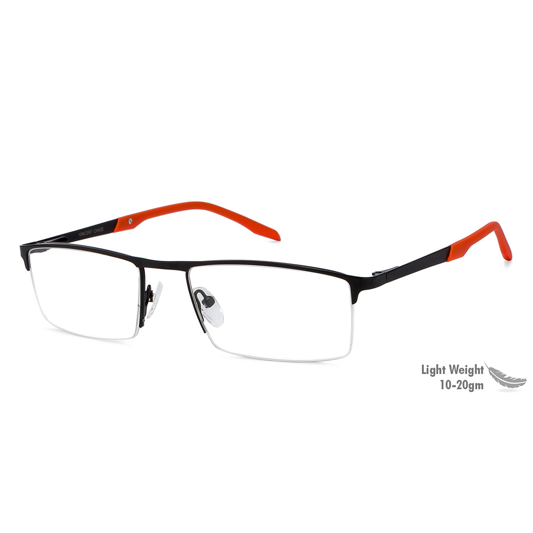 Lenskart Air Online Black Half Rim Rectangle right side