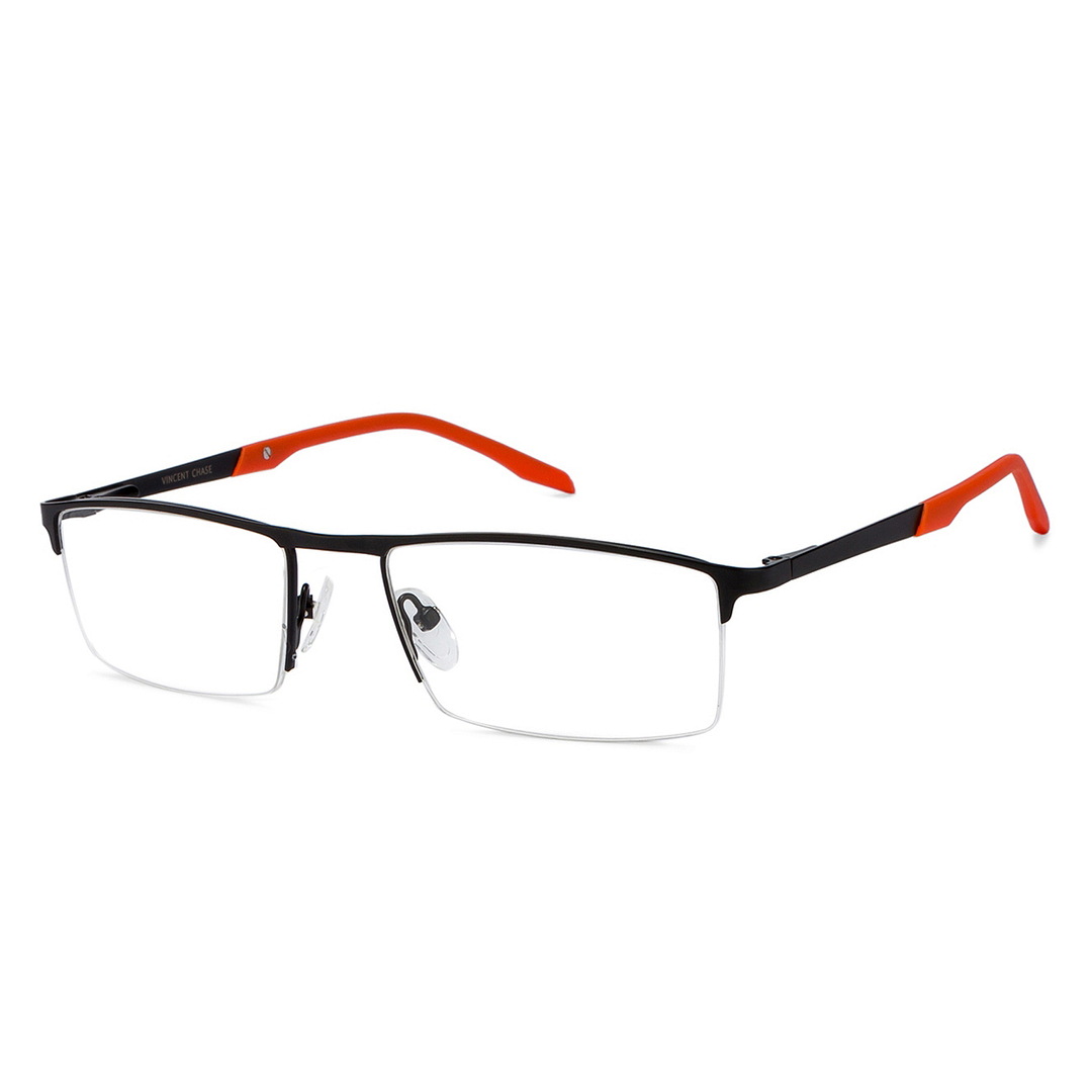 Lenskart Air Online Black Half Rim Rectangle left side