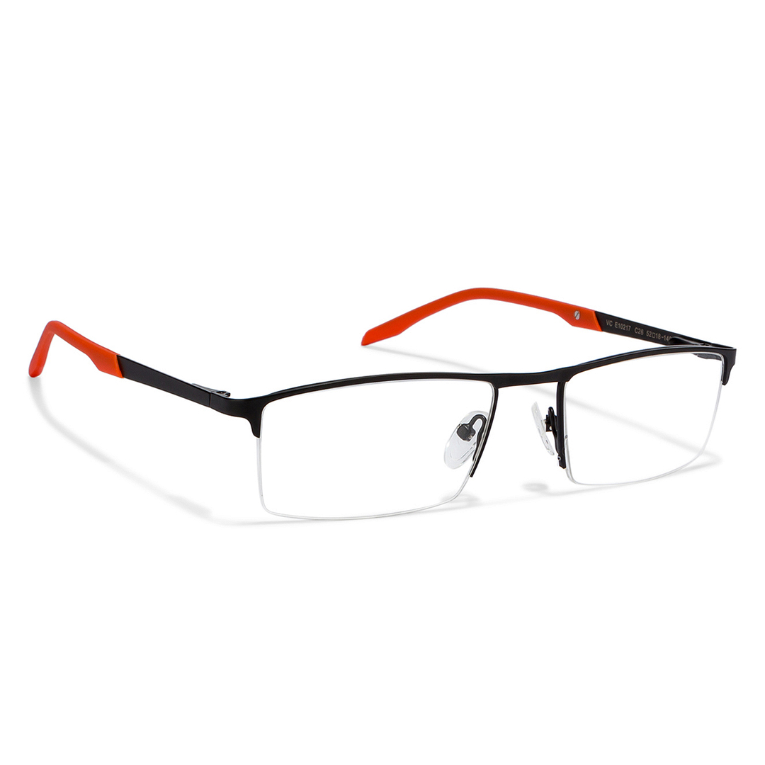 Lenskart Air Online Black Half Rim Rectangle left side
